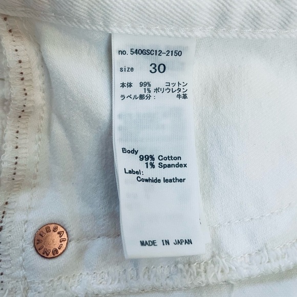 Moussy Vintage MV Buffalo Skinny White Mid Rise Fray Step Cut Hem Jean Size 30 - Picture 13 of 16